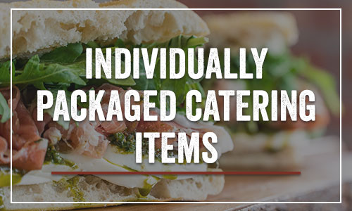 individually packaged catering items